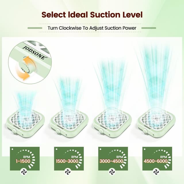 Thumbnail 5 de JODSONE 6000RPM Mini Nail Dust Collector