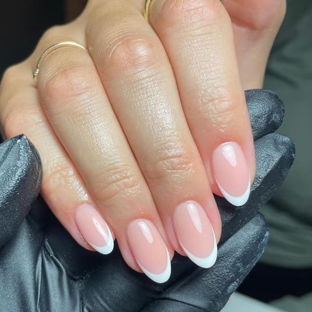 Thumbnail 1 de Modelones French Tip Press On Nails 32pcs