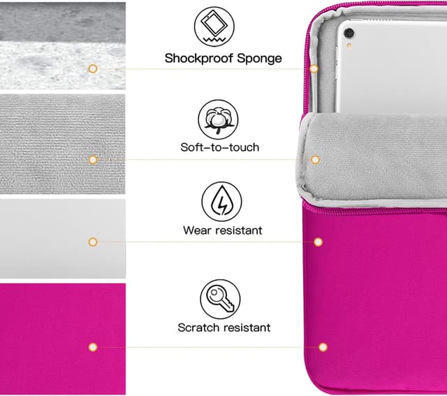 Thumbnail 6 de TiMOVO 9–11" Tablet-Schutzhülle für iPad 11" A16 2025, iPad 10,9" & mehr – mit Außentasche, Pflaume