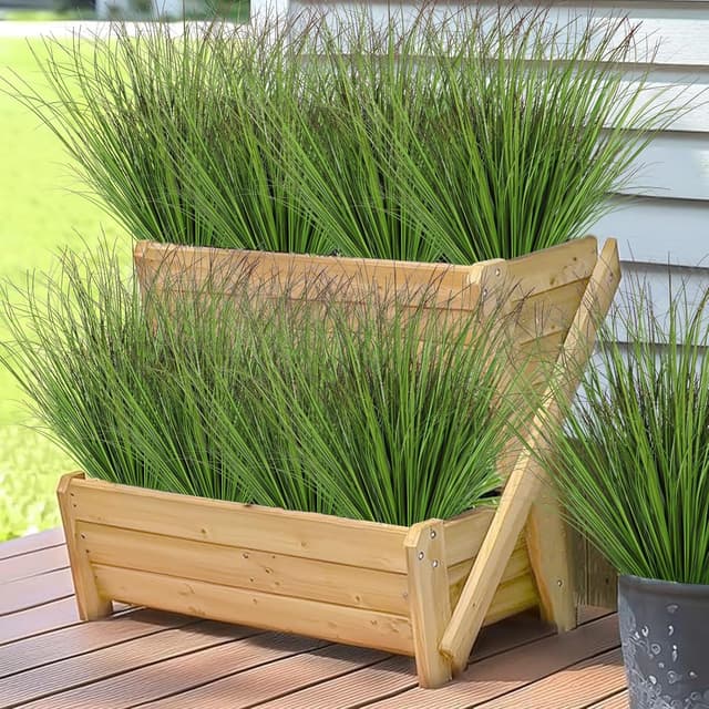 Detalle de DEMIUKO 10 Bündel Kunstpflanzen 50 cm Grün