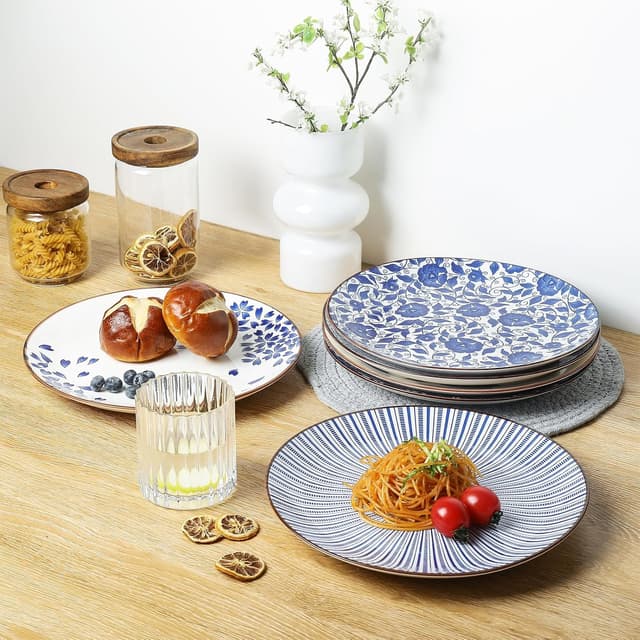 Thumbnail 4 de KitchenTour Large Ceramic Dinner Plates 10" set 🍽