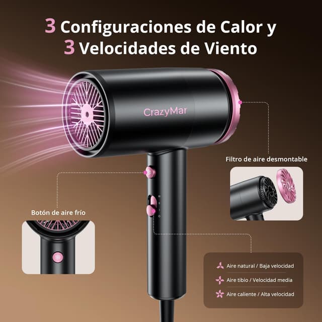 Thumbnail 4 de CrazyMar Secador de Pelo 1800W