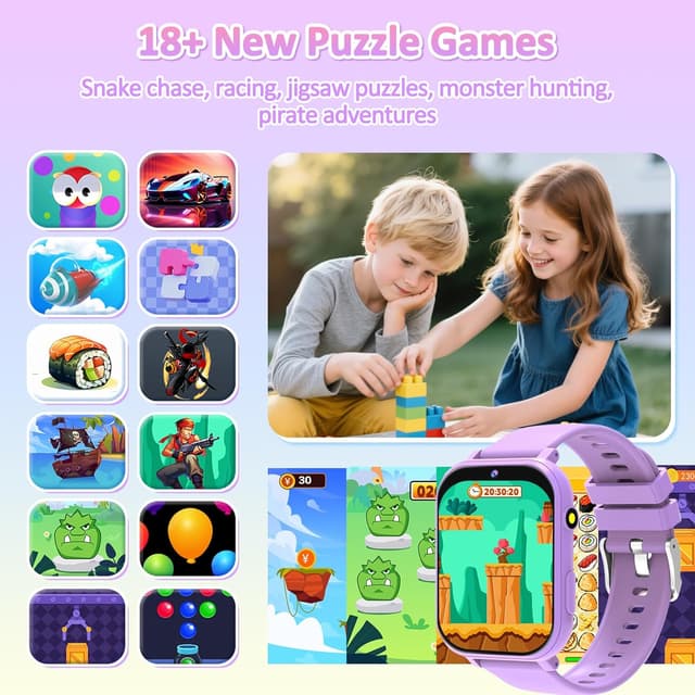 Thumbnail 2 de clleylise Smart Watch for Kids 300mAh