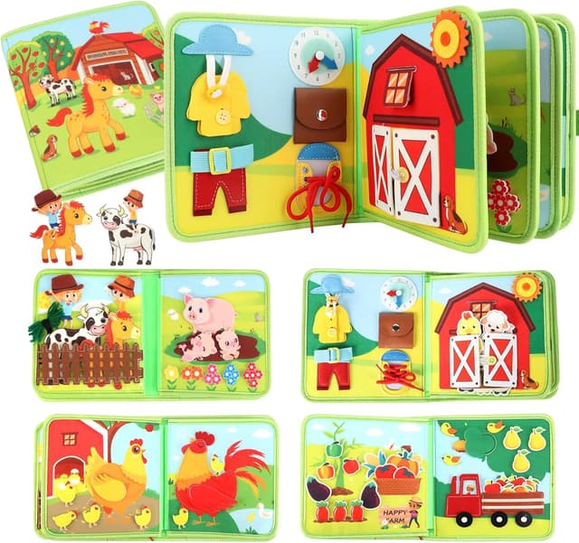 Detalle de Busy Board Montessori 25 in 1 Farm