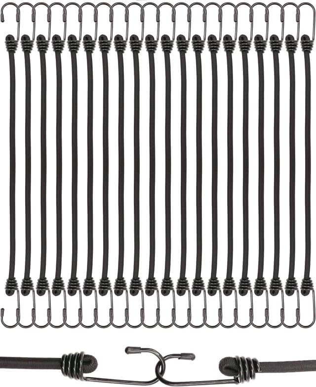 Thumbnail 6 de BINCKIN Spanngummi mit Haken, 40 cm (15 Stück) – Gummispanner für Planen, Netze & Camping