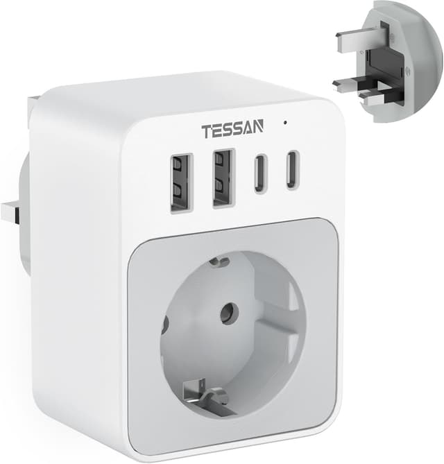 Detalle de TESSAN Adaptador Enchufe UK 3250W