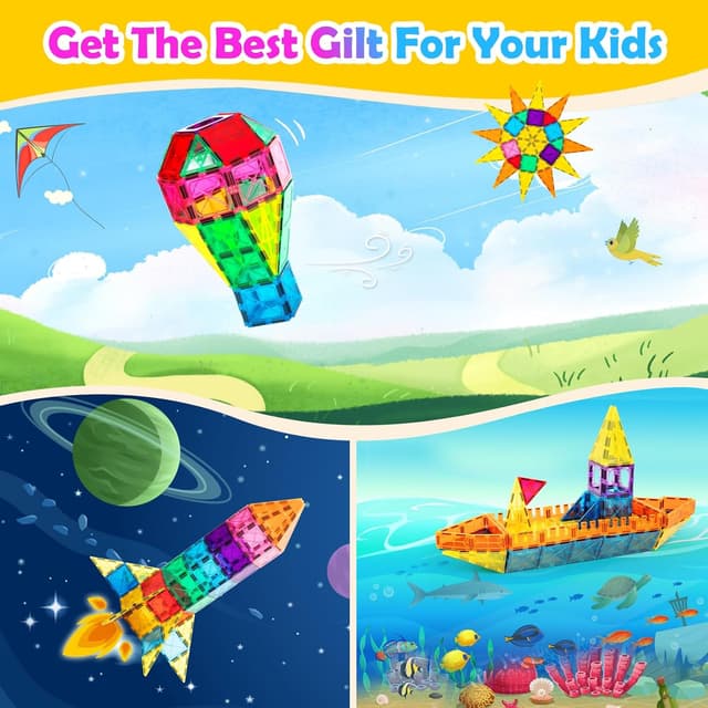 Thumbnail 4 de Anbalulu Magnetic Tiles 100-piece 🧩