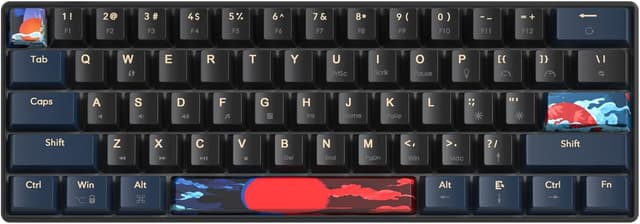 Thumbnail 2 de SOLIDEE 60% 61‑Tasten Gaming‑Tastatur mit roten Schaltern