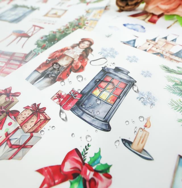 Detalle de Snylcce Christmas Helper Sticker Book – all-in-one festive sticker pack for planners, diaries & projects