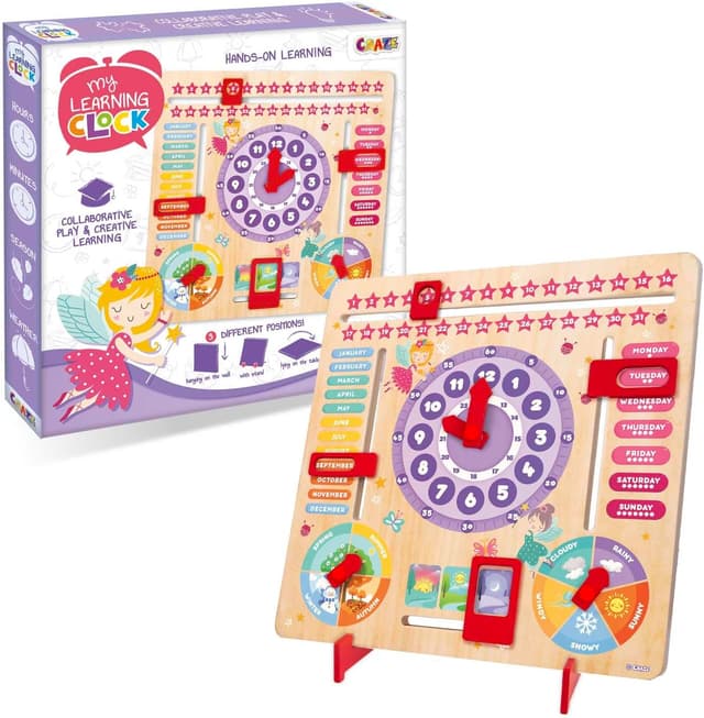 Thumbnail 6 de CRAZE Reloj de Aprendizaje madera 8 piezas