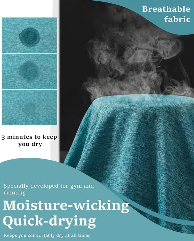 Detalle de Maglietta sportiva MagComsen da uomo a manica corta in poliestere traspirante e ad asciugatura rapida