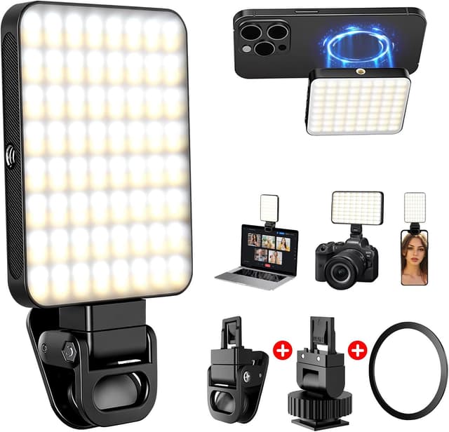 Detalle de 128 LED Rechargeable Selfie Light for Phone and Laptop