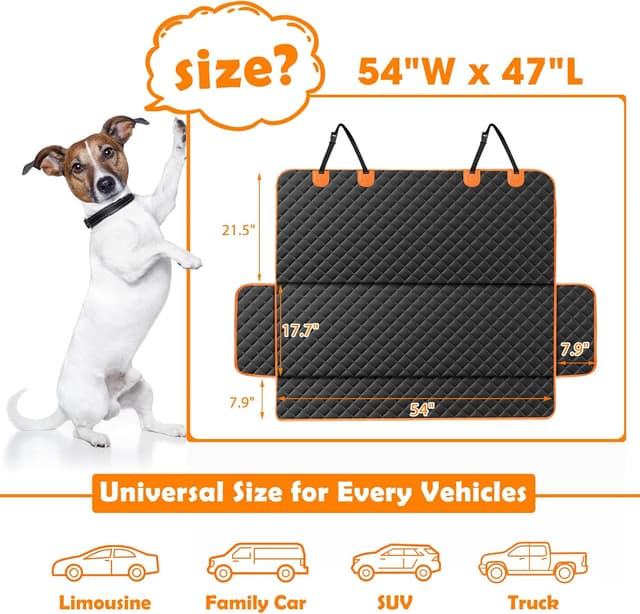 Thumbnail 3 de JOEJOY Dog Car Seat Cover 119x137 cm