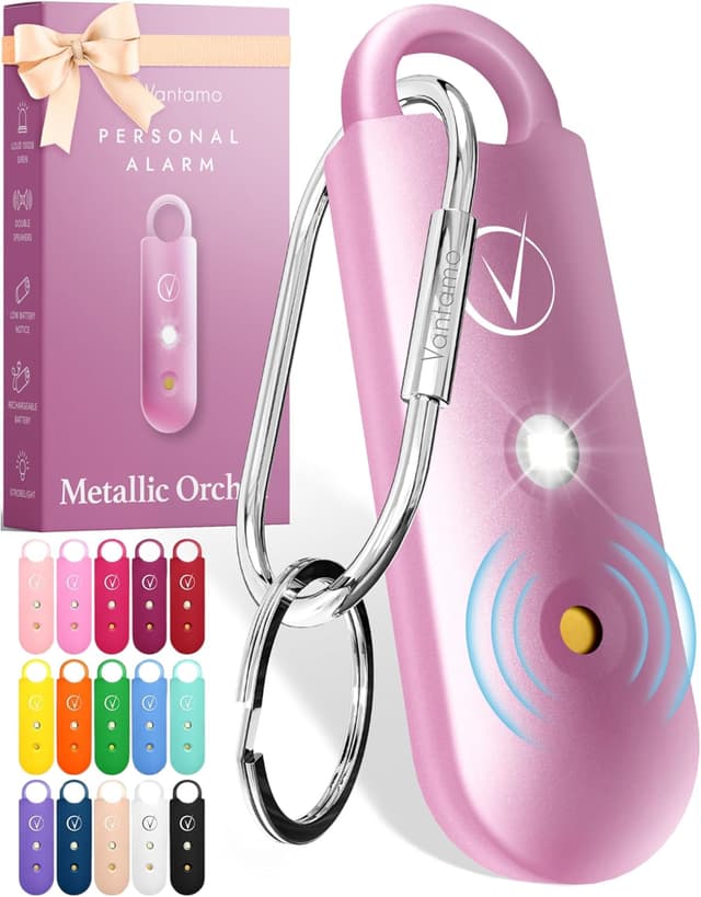 Detalle de Vantamo Personal Alarm 130 dB keychain 🔑