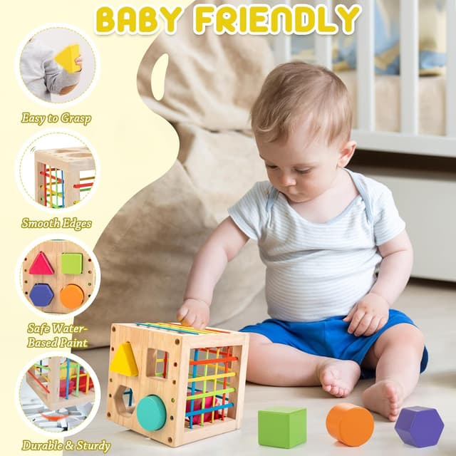 Thumbnail 4 de Winique Formsortier-Holzspielzeug 8 Teile