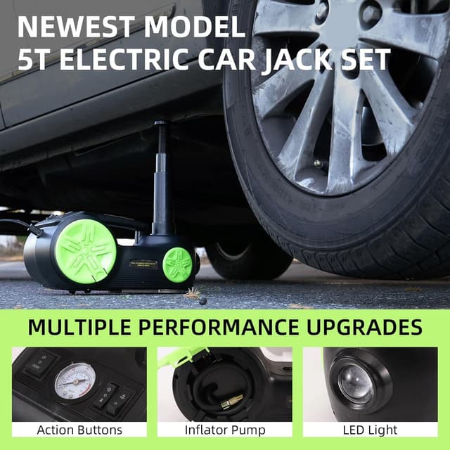 Detalle 2 de ROGTZ Upgraded Electric Hydraulic Car Jack 5 Ton