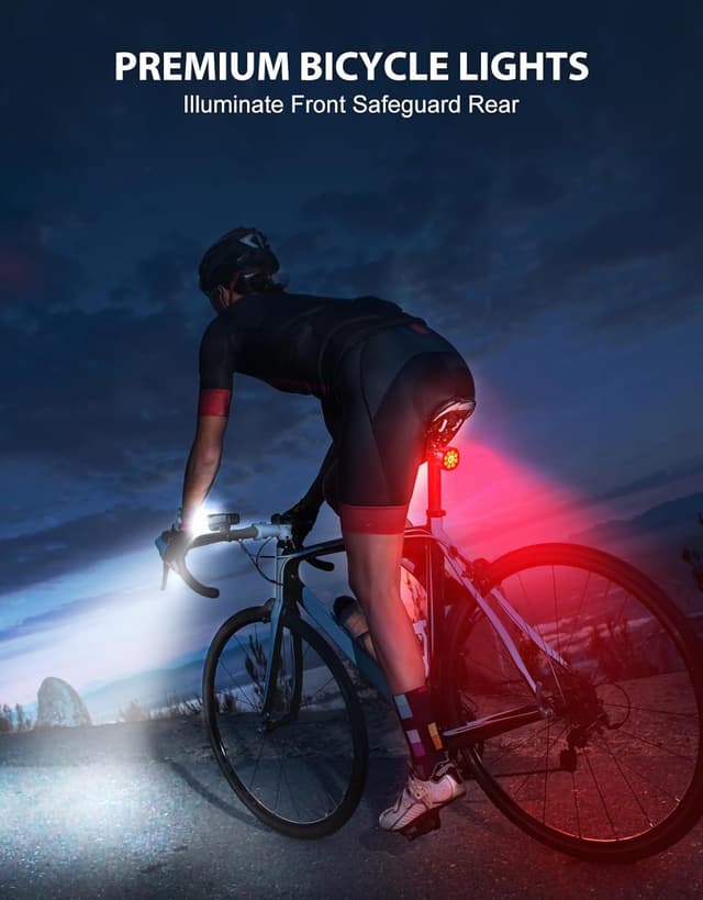 Thumbnail 5 de ISEYOU Bike Lights 1000 lumen set