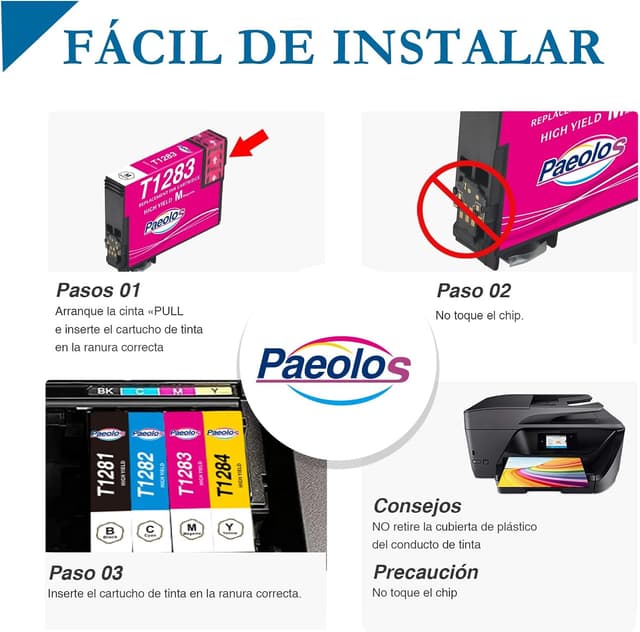 Thumbnail 4 de Paeolos T1285 Multipack 🖨️ Compatible con Cartuchos Epson