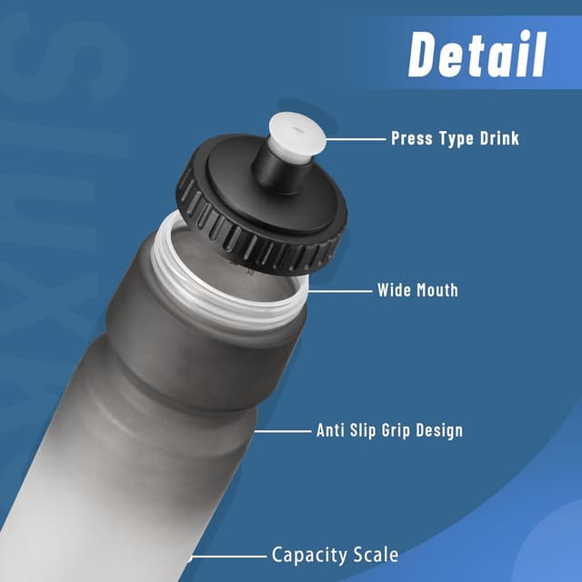 Detalle 2 de SLUXKE 24oz Cycling Water Bottle 2Pack