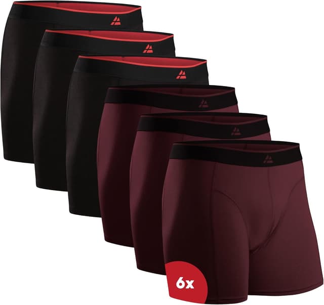 Detalle de DANISH ENDURANCE Bambus Boxershorts 6er Pack 🩲