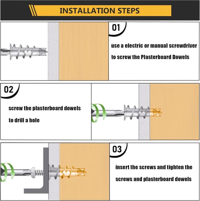Thumbnail 3 de Chevilles placoplatre 50 pièces