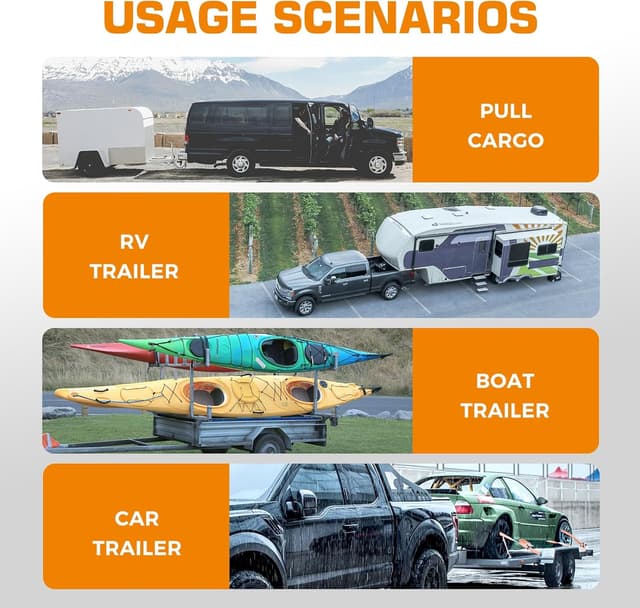 Thumbnail 6 de Kingfun Adjustable Trailer Hitch 12500 lbs ๐