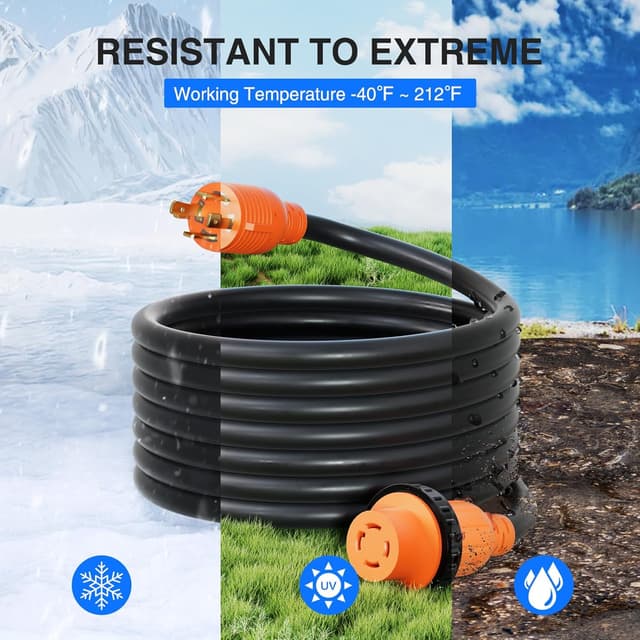 Thumbnail 6 de Nilight 30A 25FT Generator Extension Cord 7500W