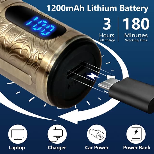 Detalle de Electric beard trimmer with 180 mins