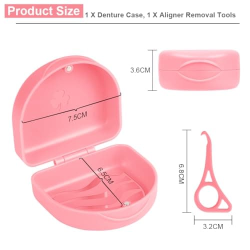 Thumbnail 1 de OFFCUP Porta protesi dentale con custodia igienica rosa 🪥