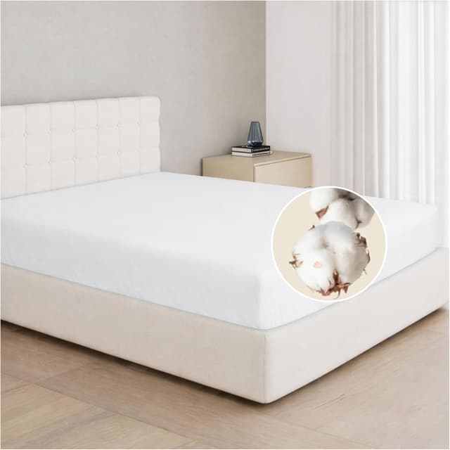 Imagen de Dreamzie Drap Housse 160 x 200 Coton 30 cm en OfertitasTOP