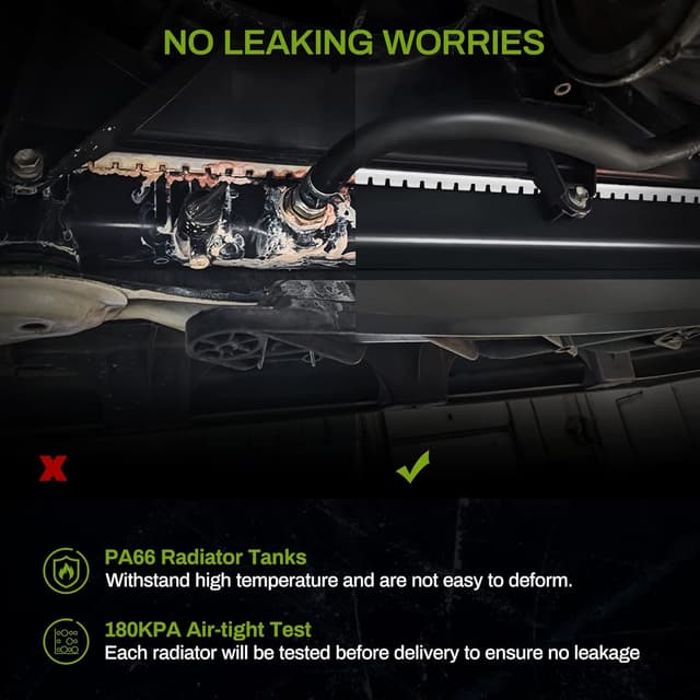 Detalle de AUTOSAVER88 ATRD1058 Complete Radiator for 2000-2006 Toyota Tundra 4.7L V8 (Excluding Crew Cab)