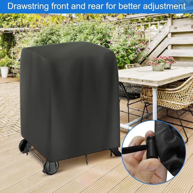 Detalle de Dijia waterproof 420D Oxford Electric BBQ Cover for Ninja Woodfire Outdoor Grill & Stand (OG701UK) – Only Cover