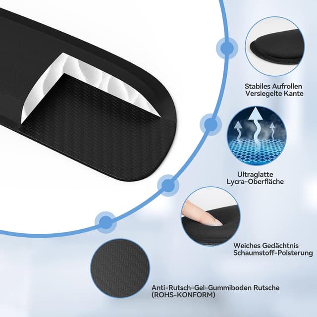 Thumbnail 3 de TECKNET Mauspad mit Handauflage 2‑in‑1