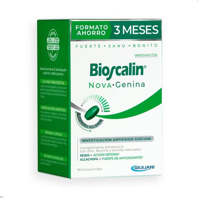 Detalle de Bioscalin NOVA·Genina 90 comprimidos Biotina y Zinc
