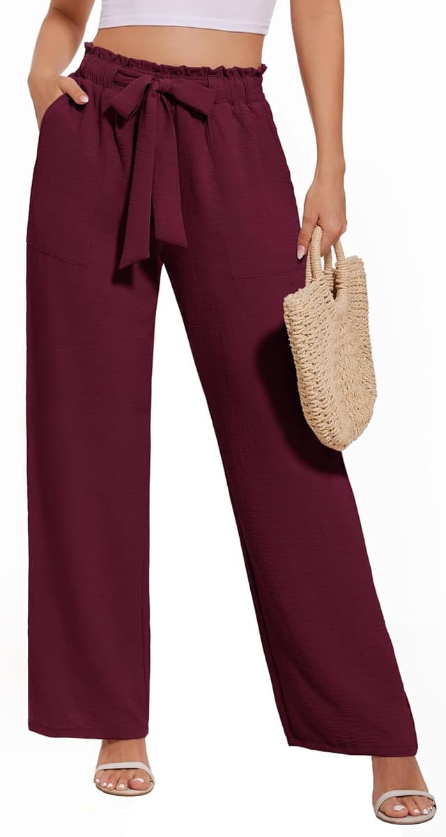 Thumbnail 6 de Neineiwu Palazzo-Hose für Damen: High-Waist Wide Leg mit Taschen