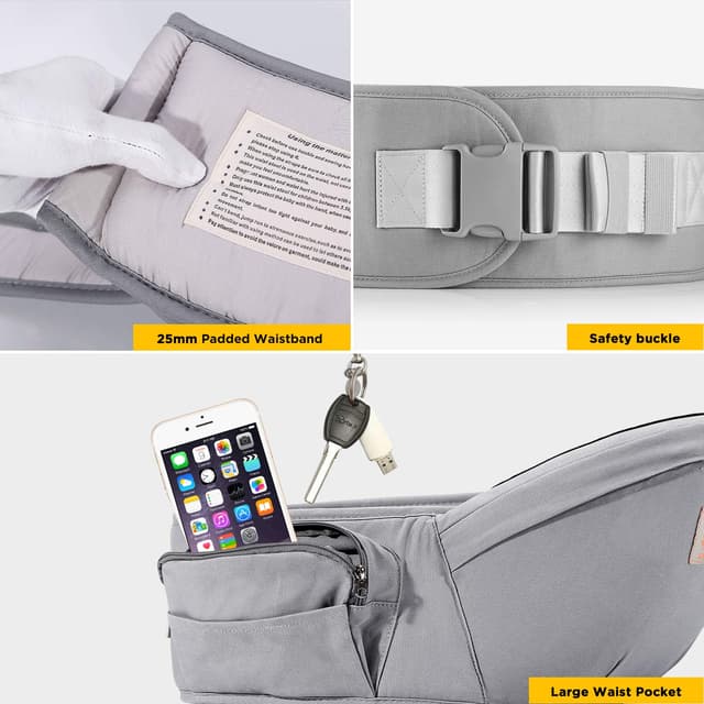 Thumbnail 6 de GAGAKU Baby Hüftsitz 4 Tragepositionen