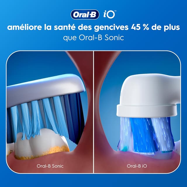 Detalle 2 de Oral-B iO 2 brosse à dents électrique verte Forêt : 3 modes, capteur de pression et minuteur 2 minutes