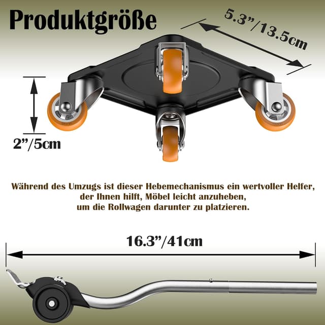 Detalle 2 de ONEON Möbel transportroller Plus