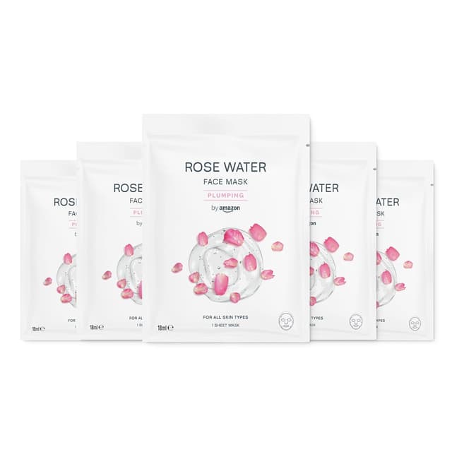 Imagen de Amazon Rosenwasser aufpolsternde Gesichtsmaske 5er-Pack en OfertitasTOP