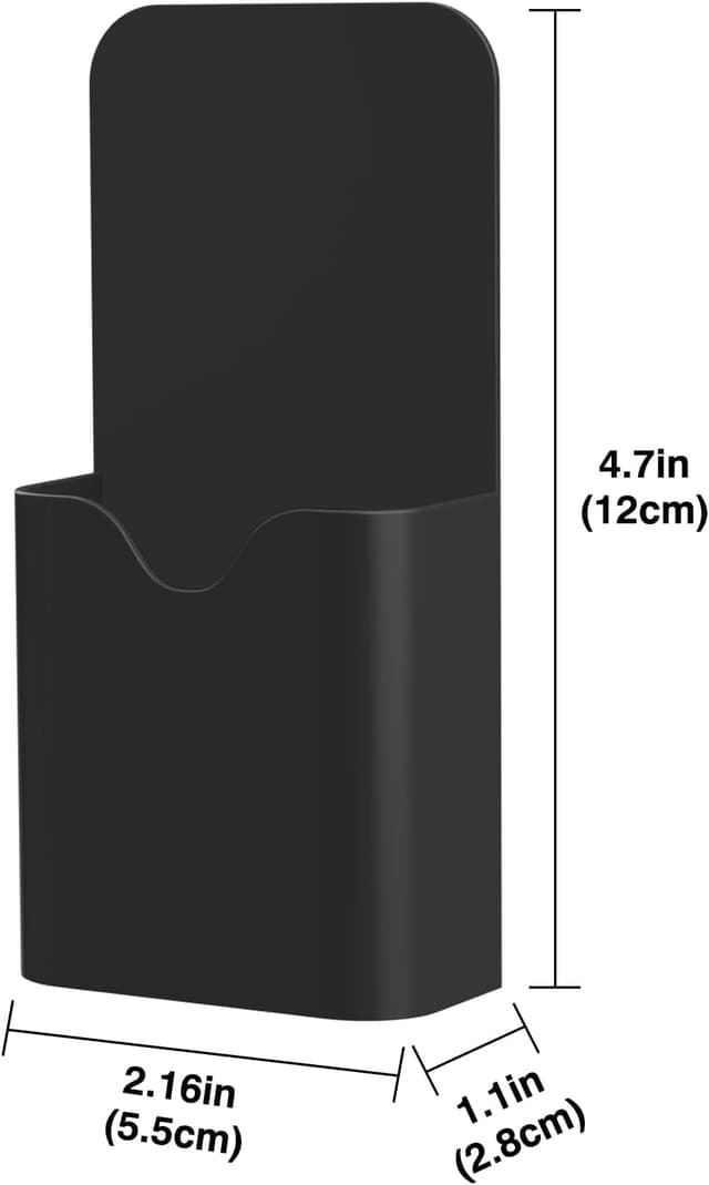 Thumbnail 6 de MoKo Magnetische Markerhalterung (4er-Set) für Whiteboard, Kühlschrank & Co. – Stift-/Bleistift-Ablage mit Magneten, Schwarz