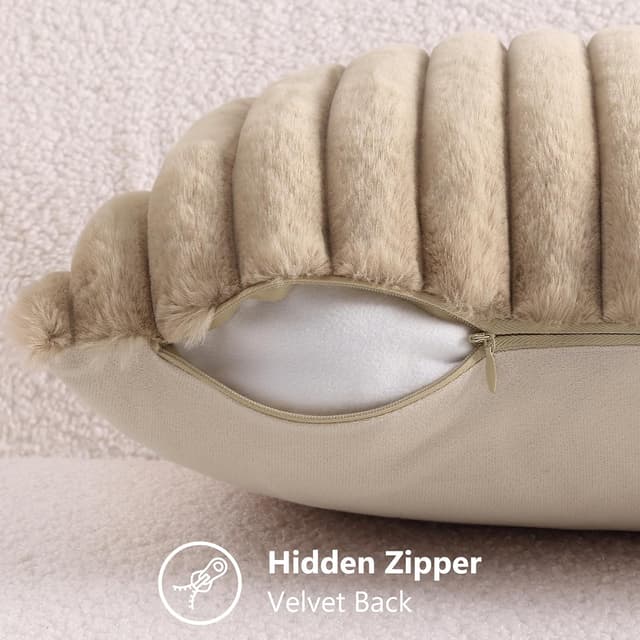 Thumbnail 5 de decorUhome Faux Fur Spring 20x20 Pillow Covers set