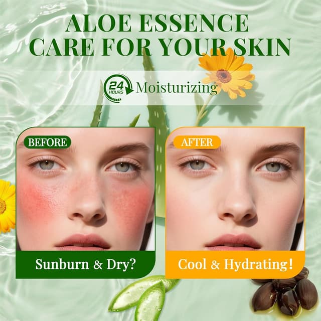 Detalle de KONEUK 30-Pack Aloe Vera Hydrating Sheet Face Masks for Moisturizing & Soothing