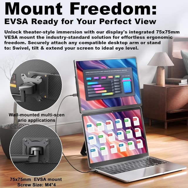 Thumbnail 4 de domyfan 16,1 Zoll Laptop Bildschirm