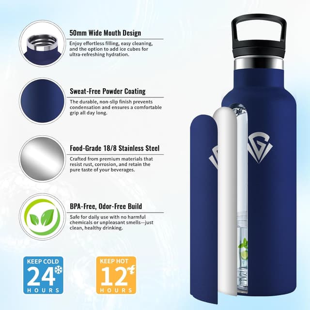 Detalle 2 de Botella Agua Acero Inoxidable 500ml