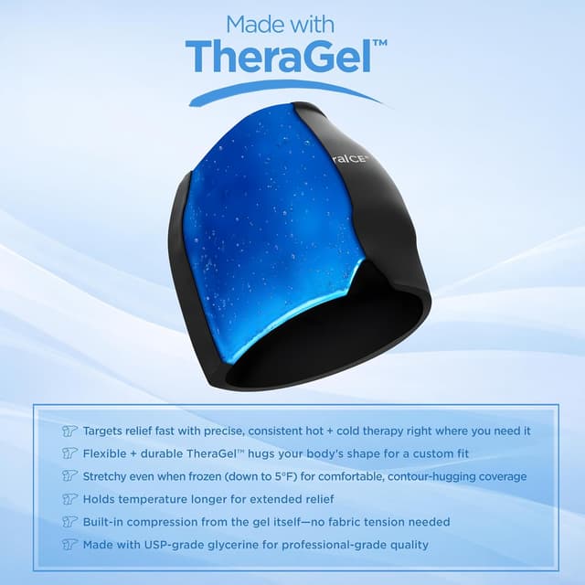 Detalle 2 de TheraICE Migraine Relief Cap Cold Compress Mask