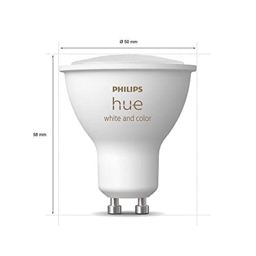 Detalle 2 de Philips Hue GU10 - Pack de 3 Bombillas LED Inteligentes