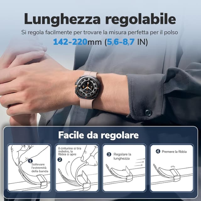 Detalle de NotoCity NotoCity cinturino Galaxy Watch Ultra 47mm Rosa