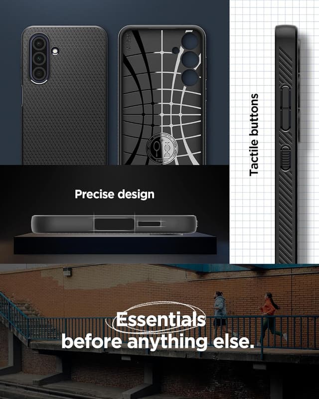 Thumbnail 6 de Spigen Liquid Air Hülle für Samsung Galaxy A26 5G – Matte Black mit Anti-Rutsch und Kameraschutz