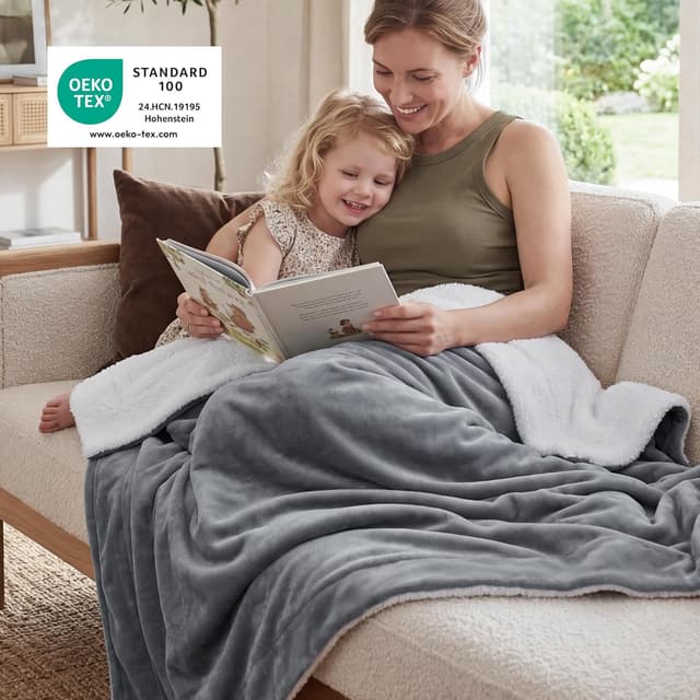 Detalle 2 de BEDSURE Kuscheldecke 150×200 cm 🛋