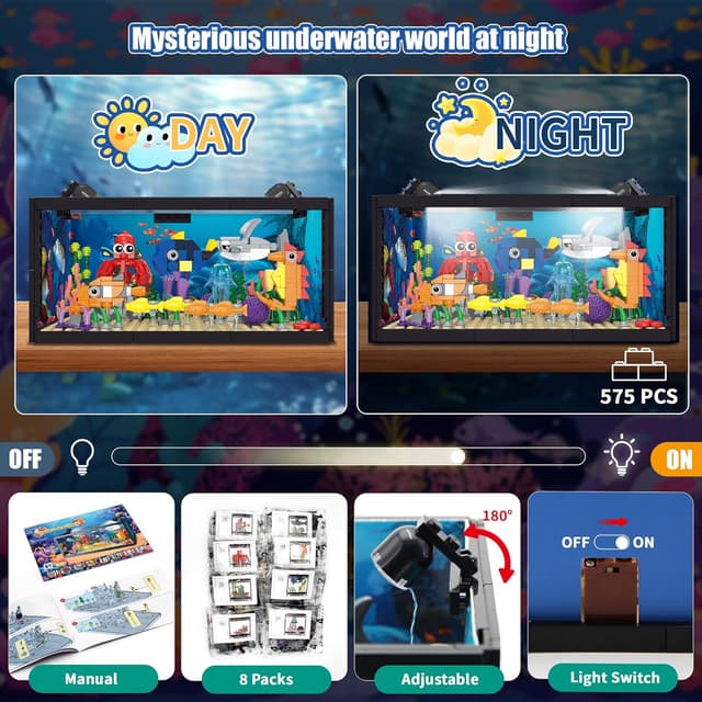 Thumbnail 2 de TectoStrux 8 in 1 Fish Tank Building Set